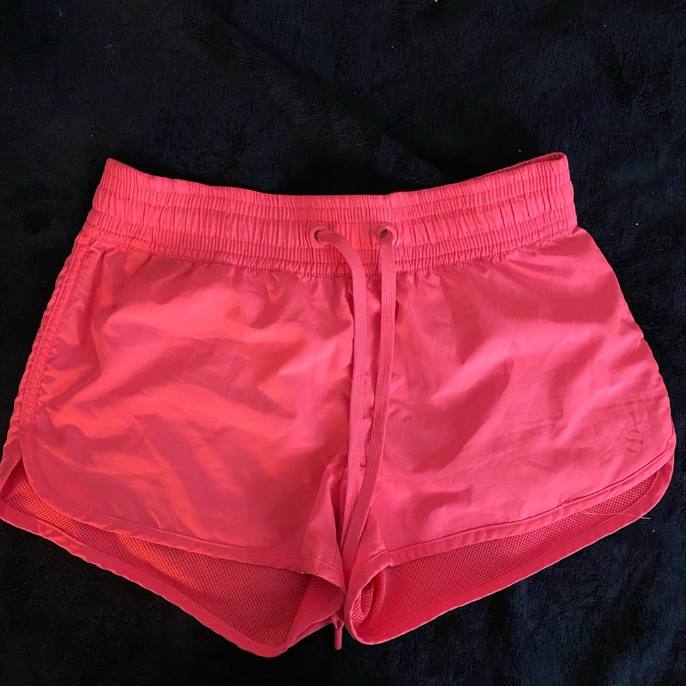 H&M neon pink shorts